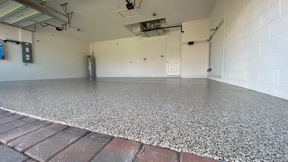Garage floor after coating